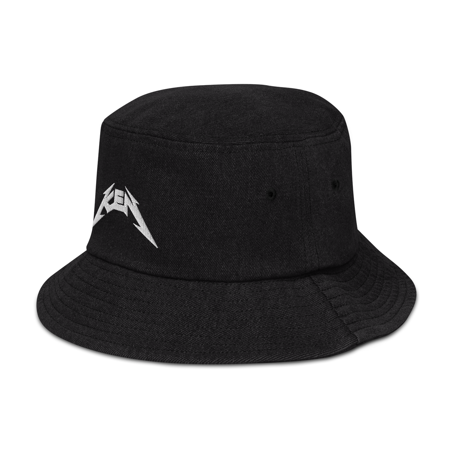 Metal Ken Denim bucket hat